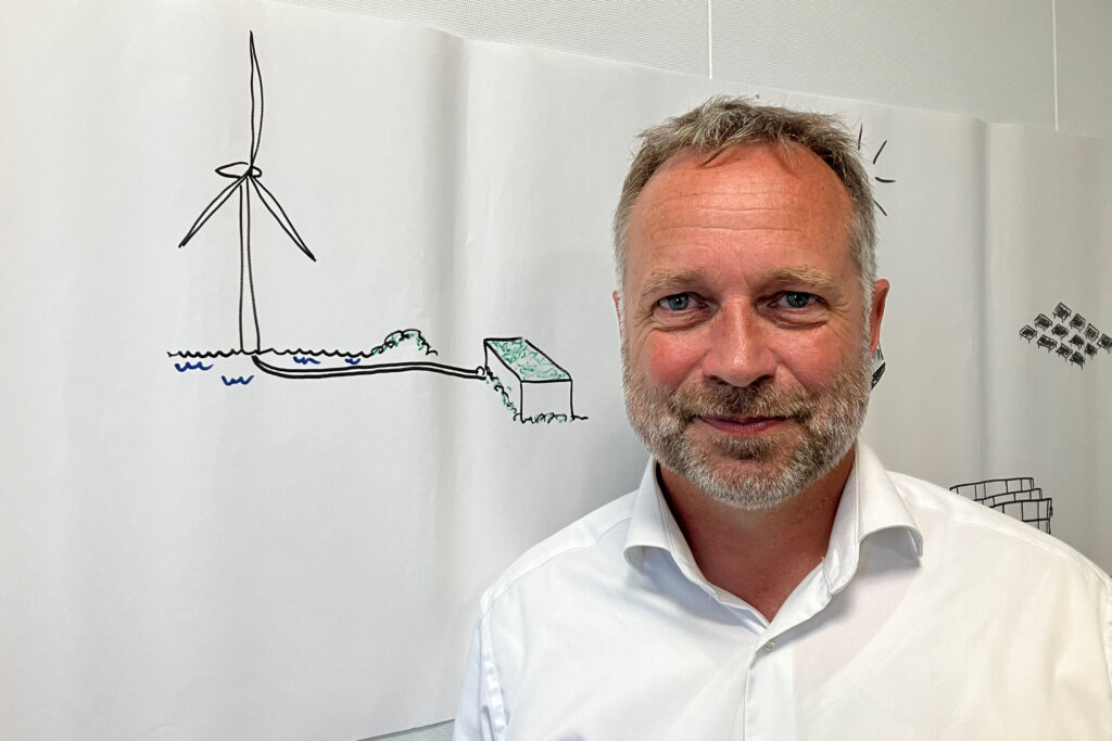 Jacob Trøst, the mayor of Bornholm, posing in his office. Credit: Dan Gearino/Inside Climate News
