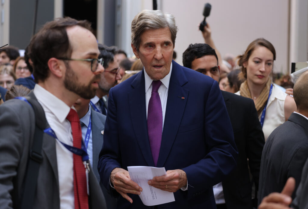 John Kerry attends day seven of COP28. Credit: Sean Gallup/Getty Images