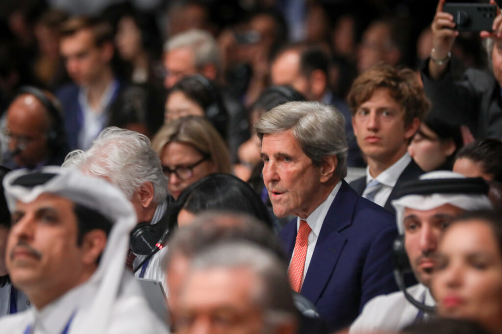 Special Presidential Envoy for Climate John Kerry attends day 13 of the COP28 Climate Conference on Dec. 13 in Dubai. Credit: Fadel Dawod/Getty Images